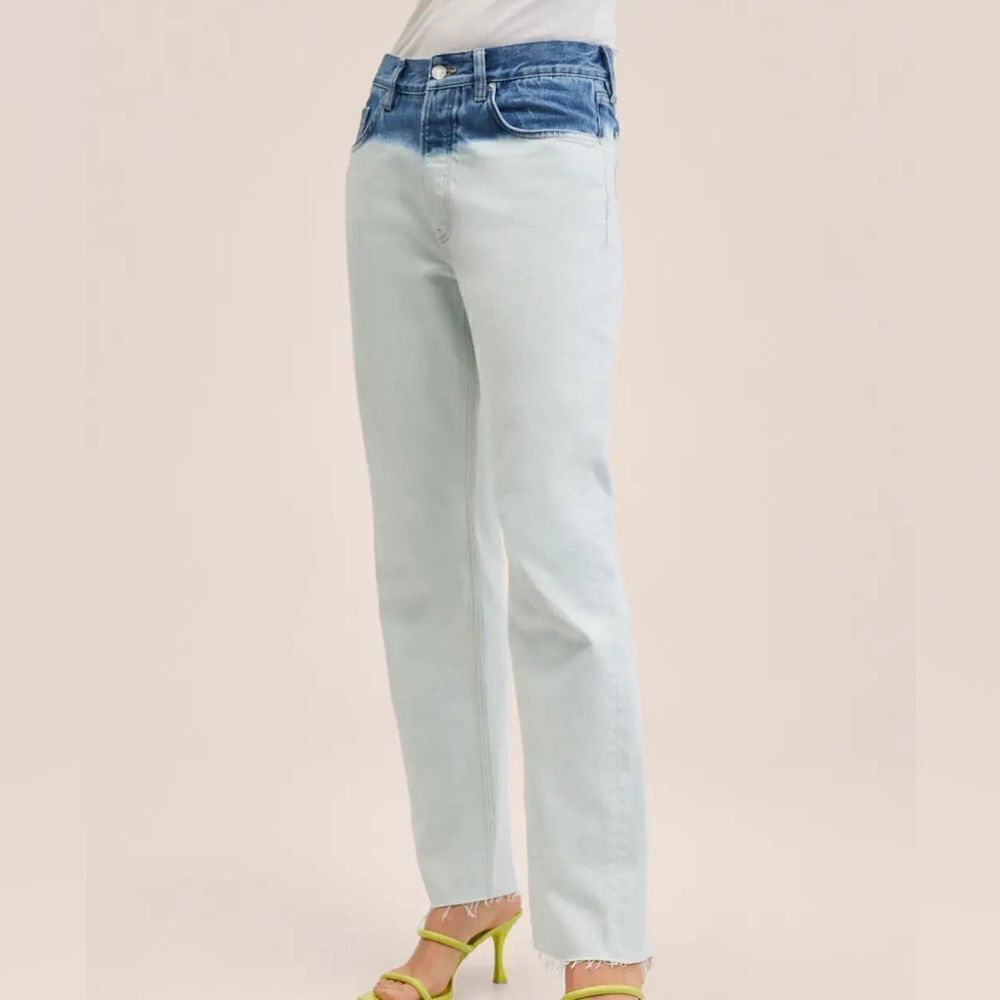 Mango Tie Dye Jeans Straight New - Picture 2 of 7